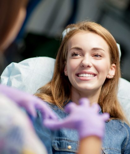 photo ofDr. Staniek With Patient